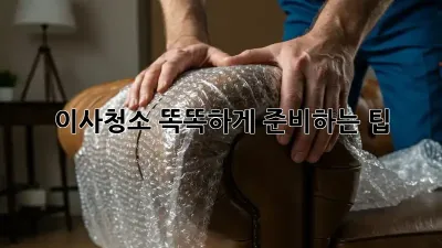 이사청소, 똑똑하게 준비하는 팁!