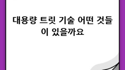 대용량 트릿? 이젠 걱정 끝!